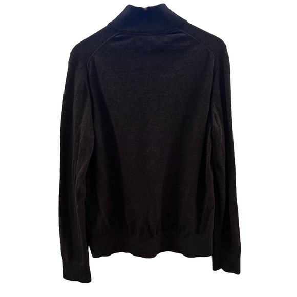 Men’s Banana Republic Cotton Cashmere 1/4 Button Sweater Grey Size XL - Picture 5 of 11